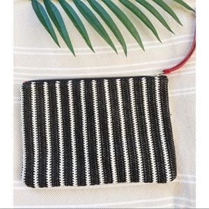New Express Striped Clutch